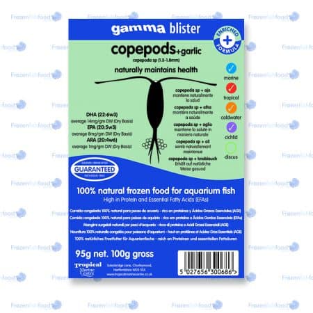 copepods with garlic blister pack 100g