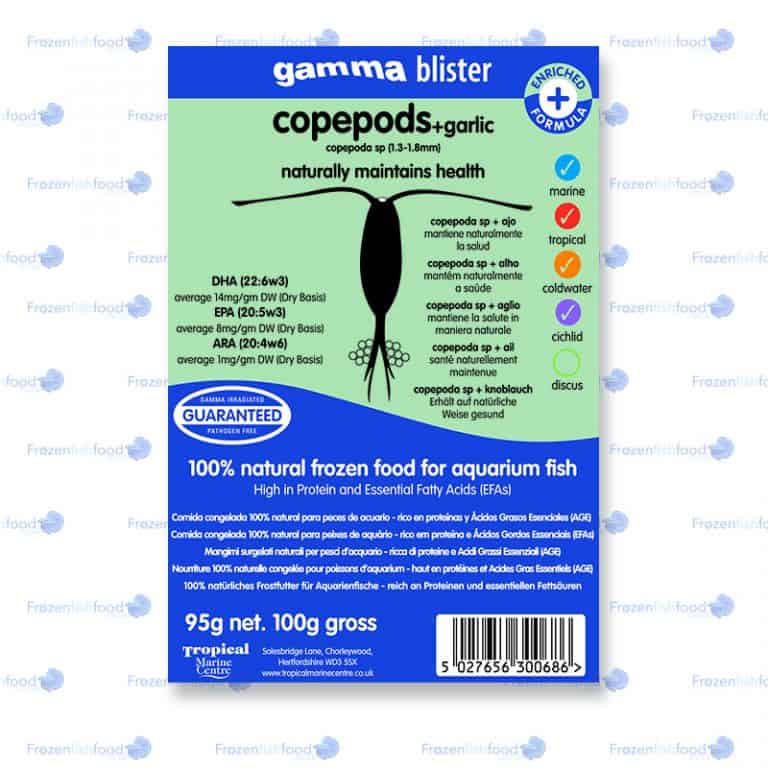 copepods with garlic blister pack 100g