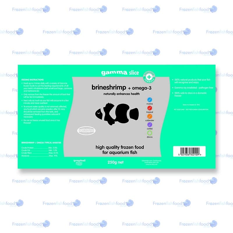 Gamma Brine Shrimp with Omega 3 Brine Shrimp plus Omega 3